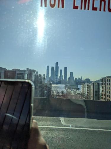 New York Skyline from Bus, March 23